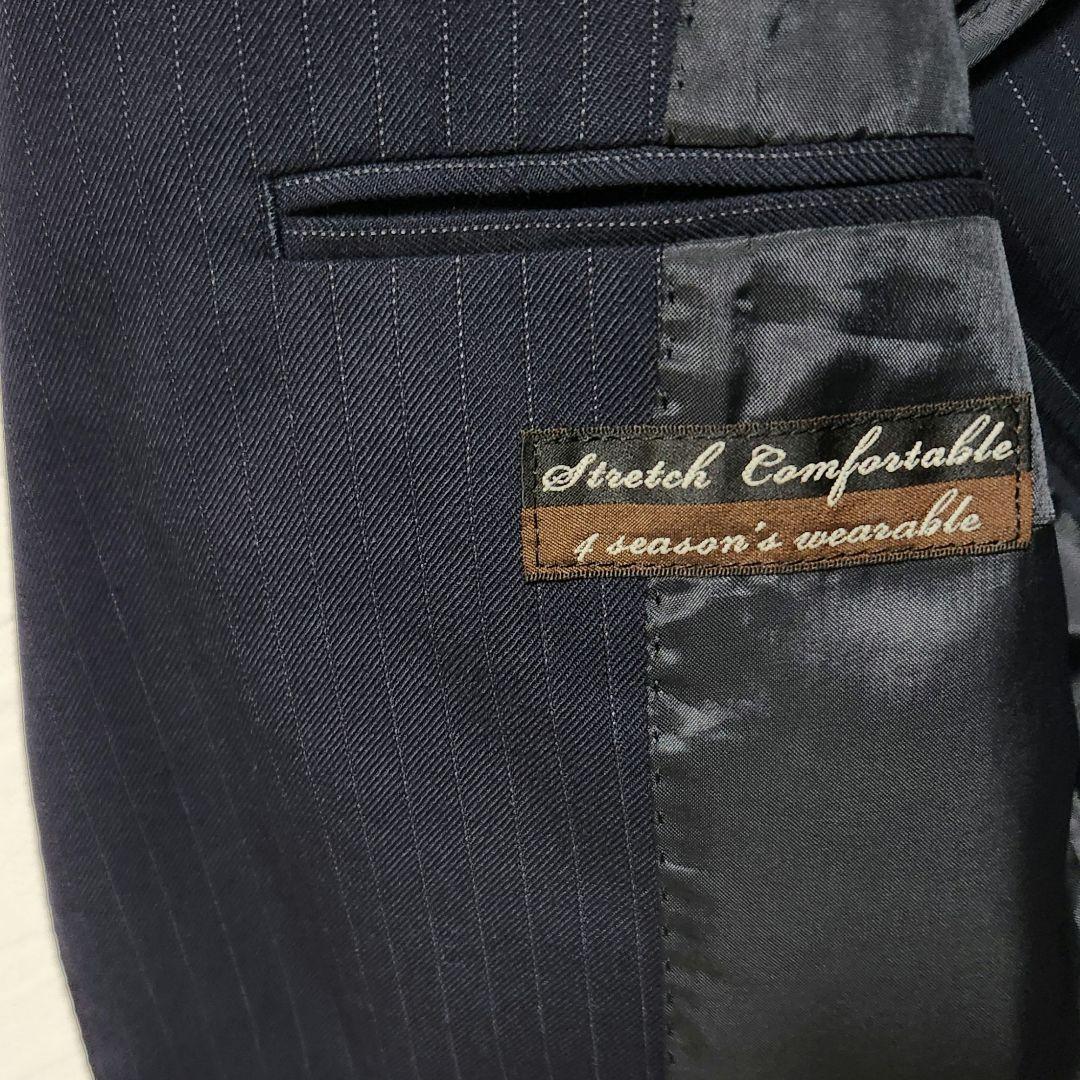 SUIT COMPANY　パンツスーツ　セットアップ 　濃紺　ウオッシャブル
