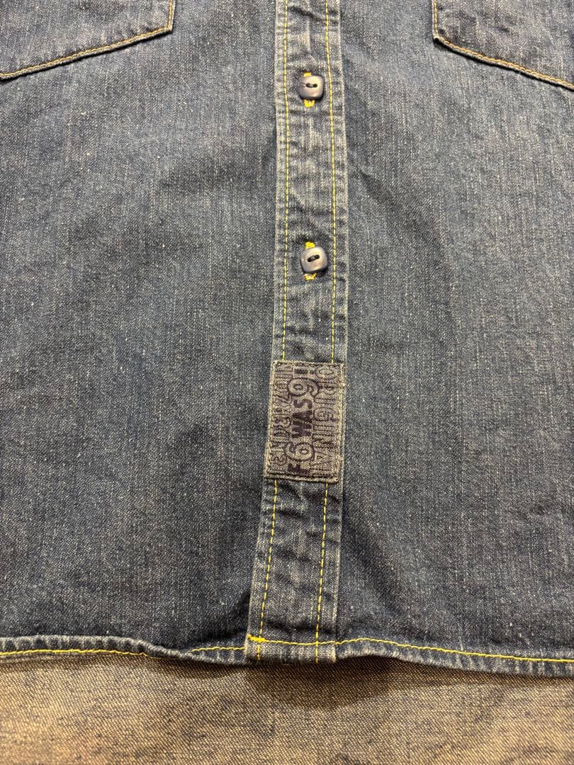 20SS TENDERLOIN テンダーロイン 半袖 デニム シャツ M