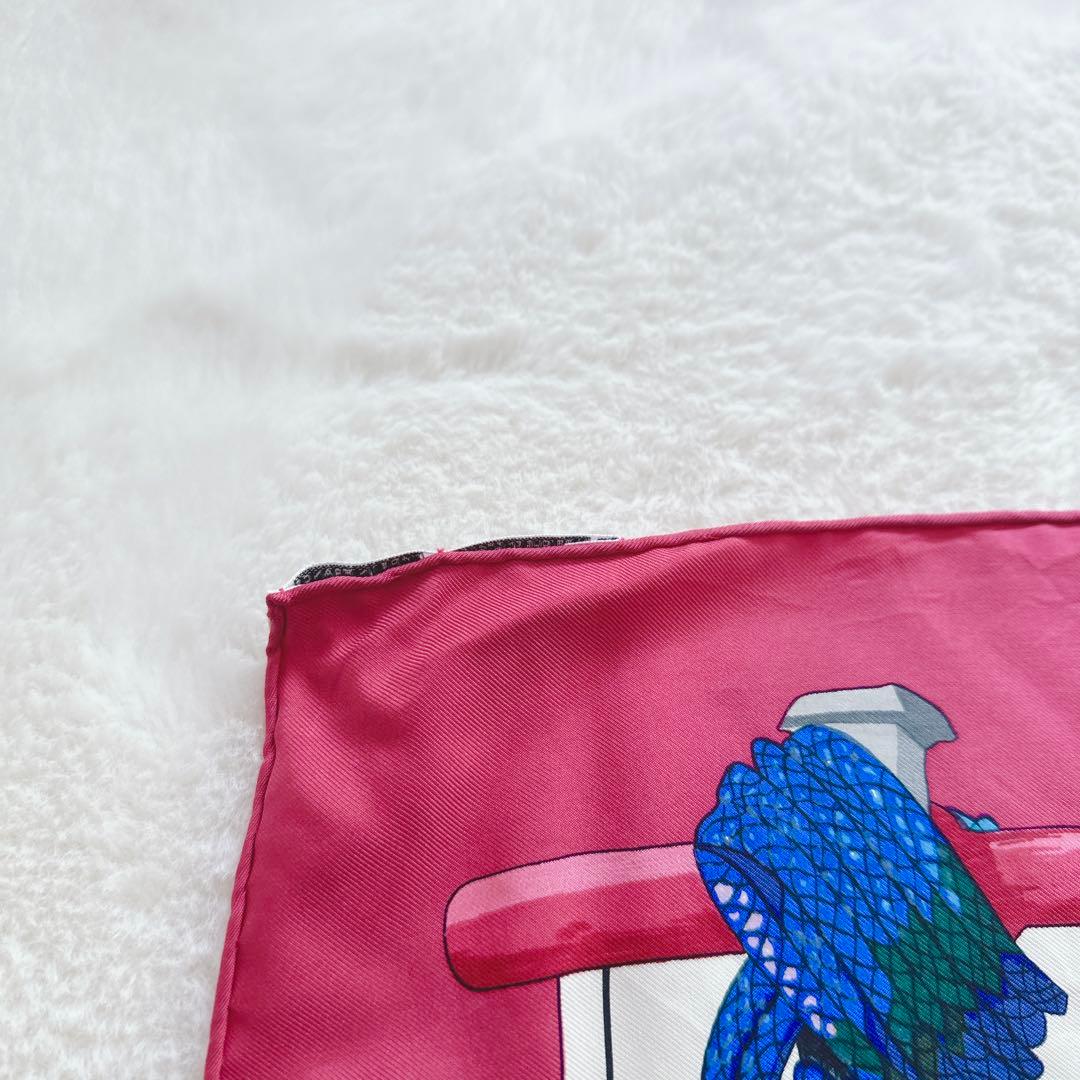 HERMÈS-PARIS エルメス　タッセルデザインスカーフ　結び方カード付き