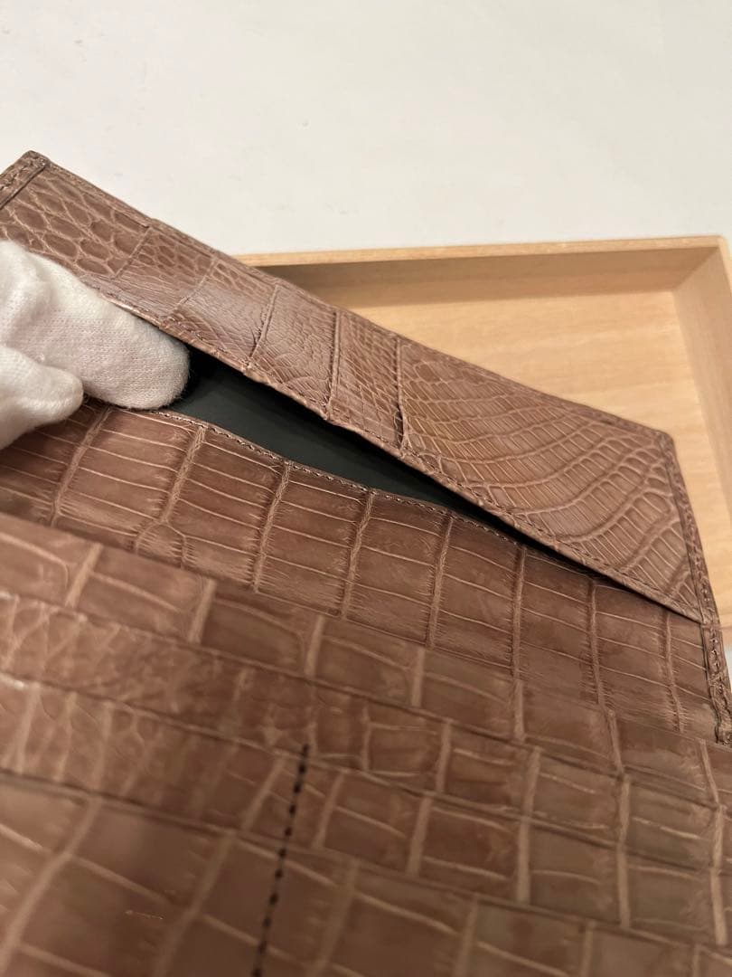 ⚠️きよたか⚠️クロコダイルレザー 長財布