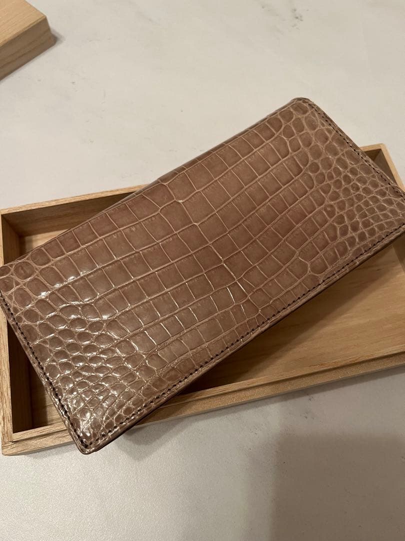 ⚠️きよたか⚠️クロコダイルレザー 長財布