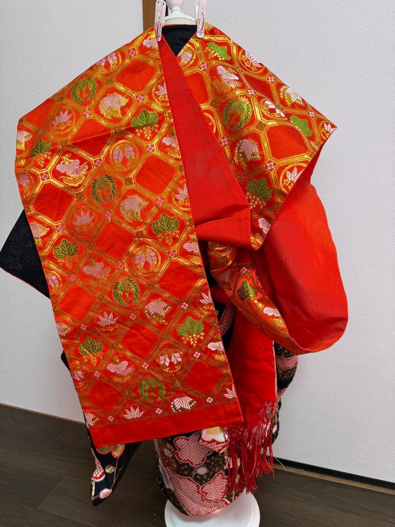 七五三 7歳 ほぼフルセット　黒地