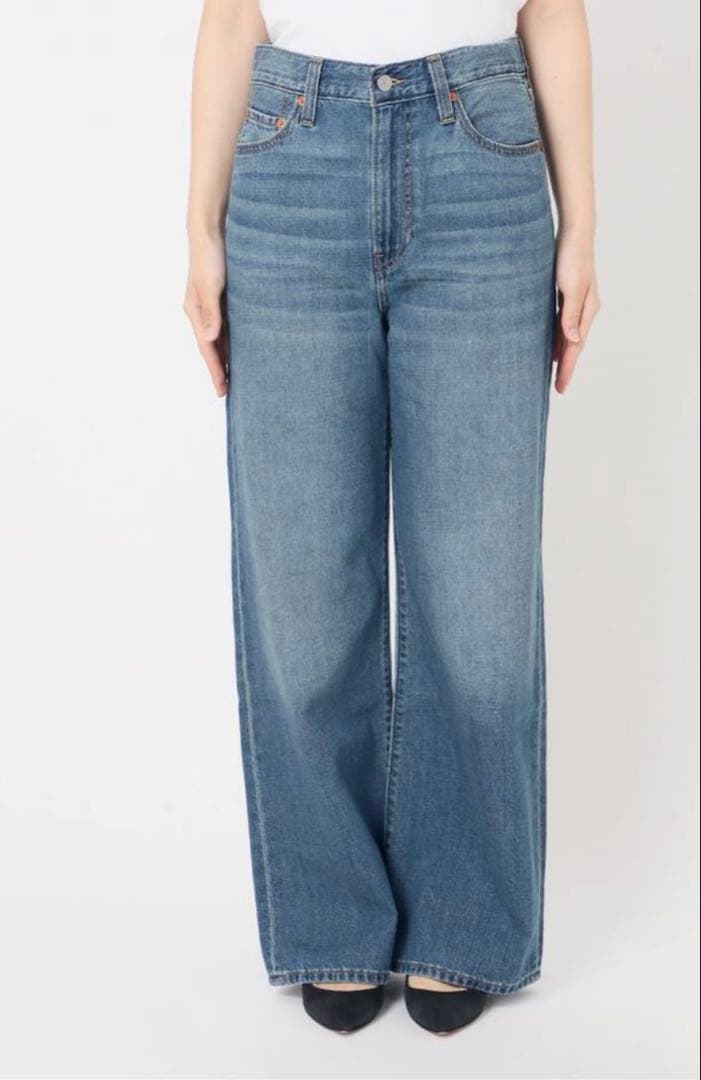スピックアンドスパン リーバイスSMU RIBCAGE WIDE LEG 27