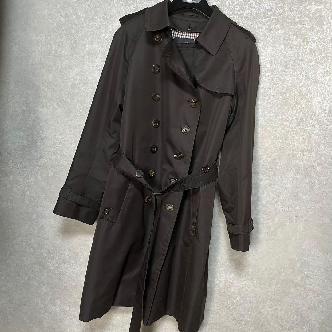 美品 アクアスキュータム 大草直子　ライナー付きトレンチコート