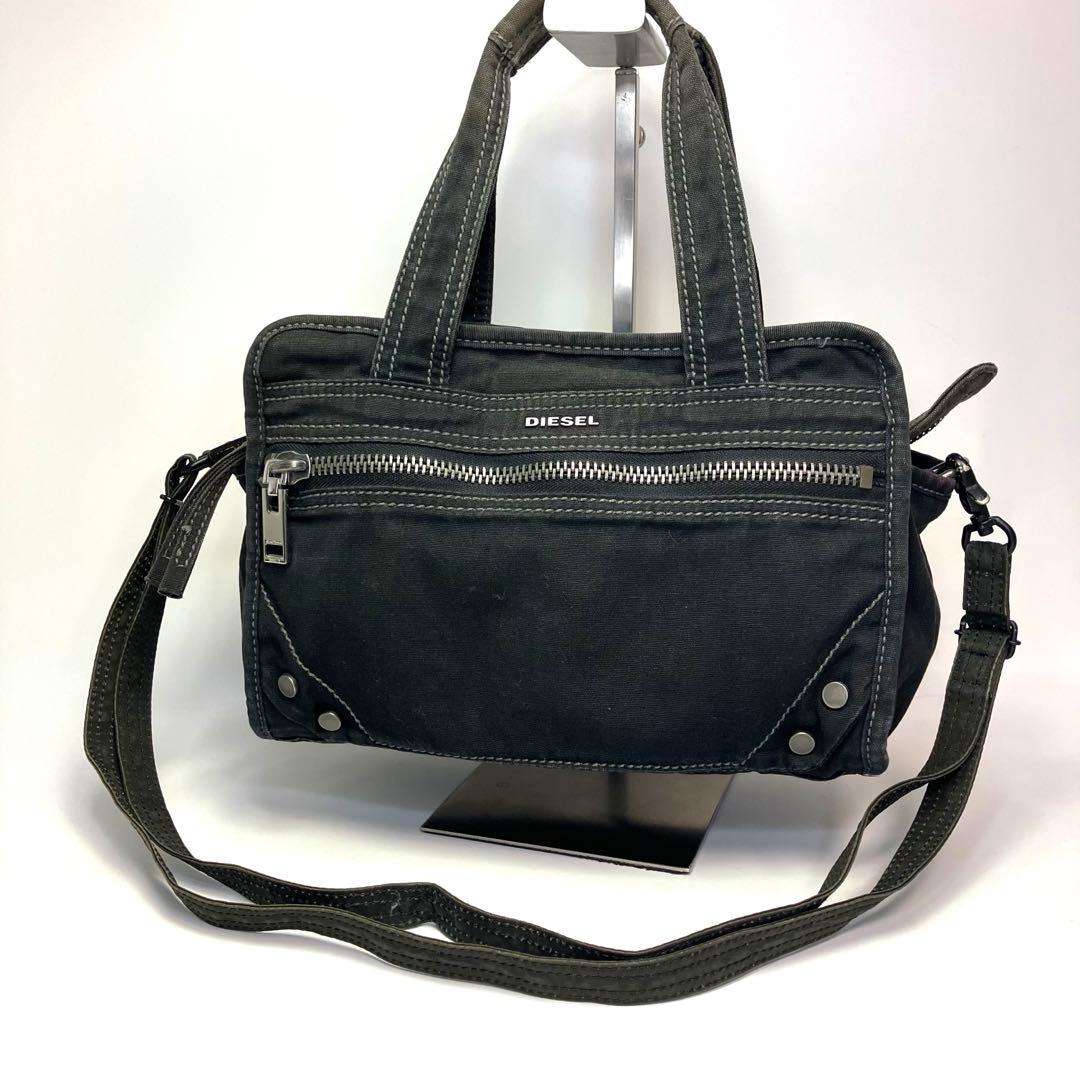 バッグ DIESEL 2WAY Tote Bag Black Y2K Archive
