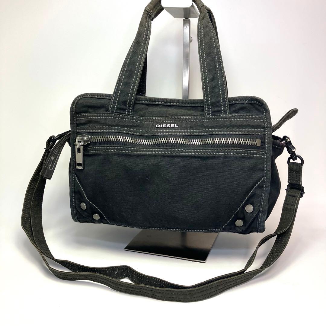 バッグ DIESEL 2WAY Tote Bag Black Y2K Archive
