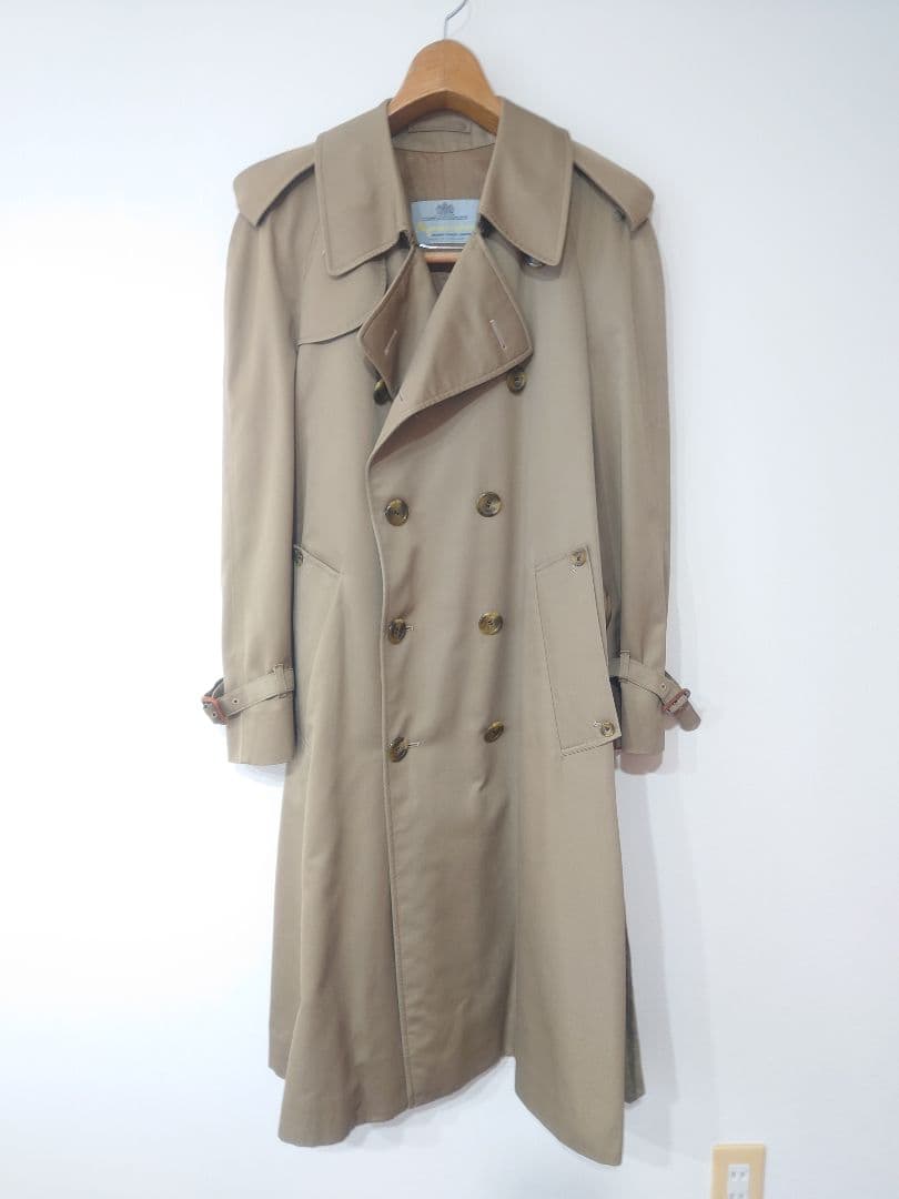 【定番名品】Aquascutum アクアスキュータム トレンチ ベージュ 80s