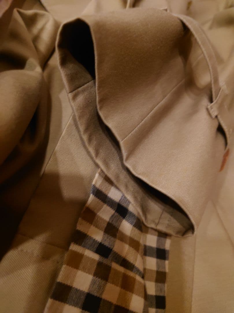 【定番名品】Aquascutum アクアスキュータム トレンチ ベージュ 80s