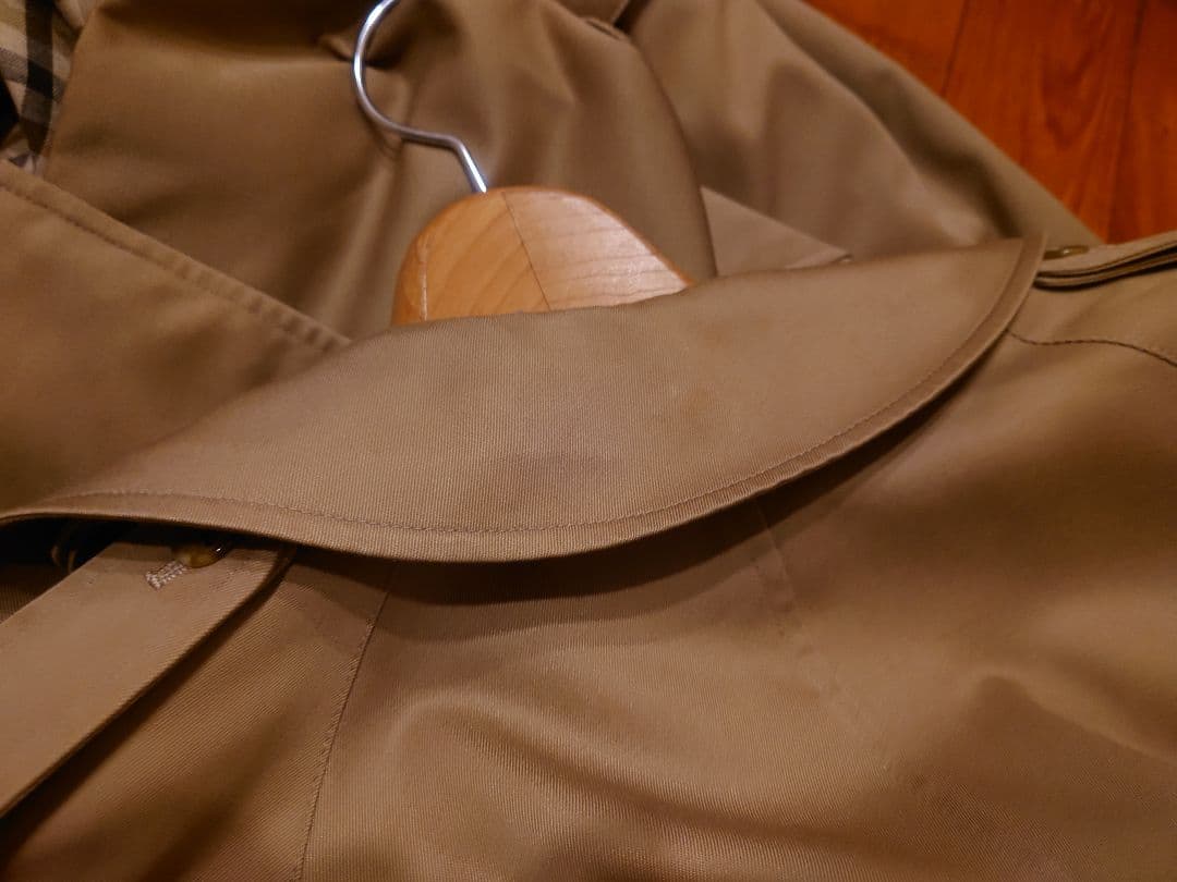 【定番名品】Aquascutum アクアスキュータム トレンチ ベージュ 80s