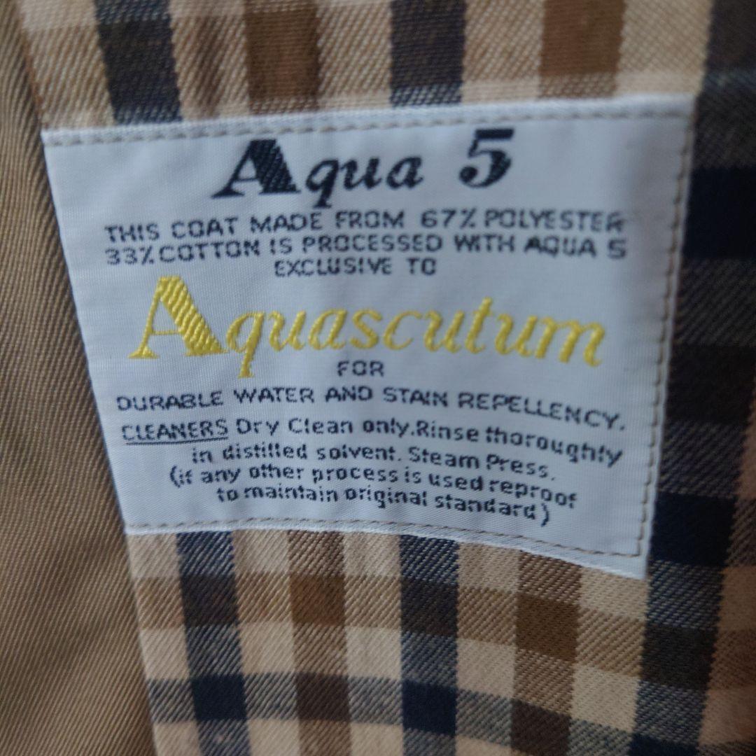 【定番名品】Aquascutum アクアスキュータム トレンチ ベージュ 80s