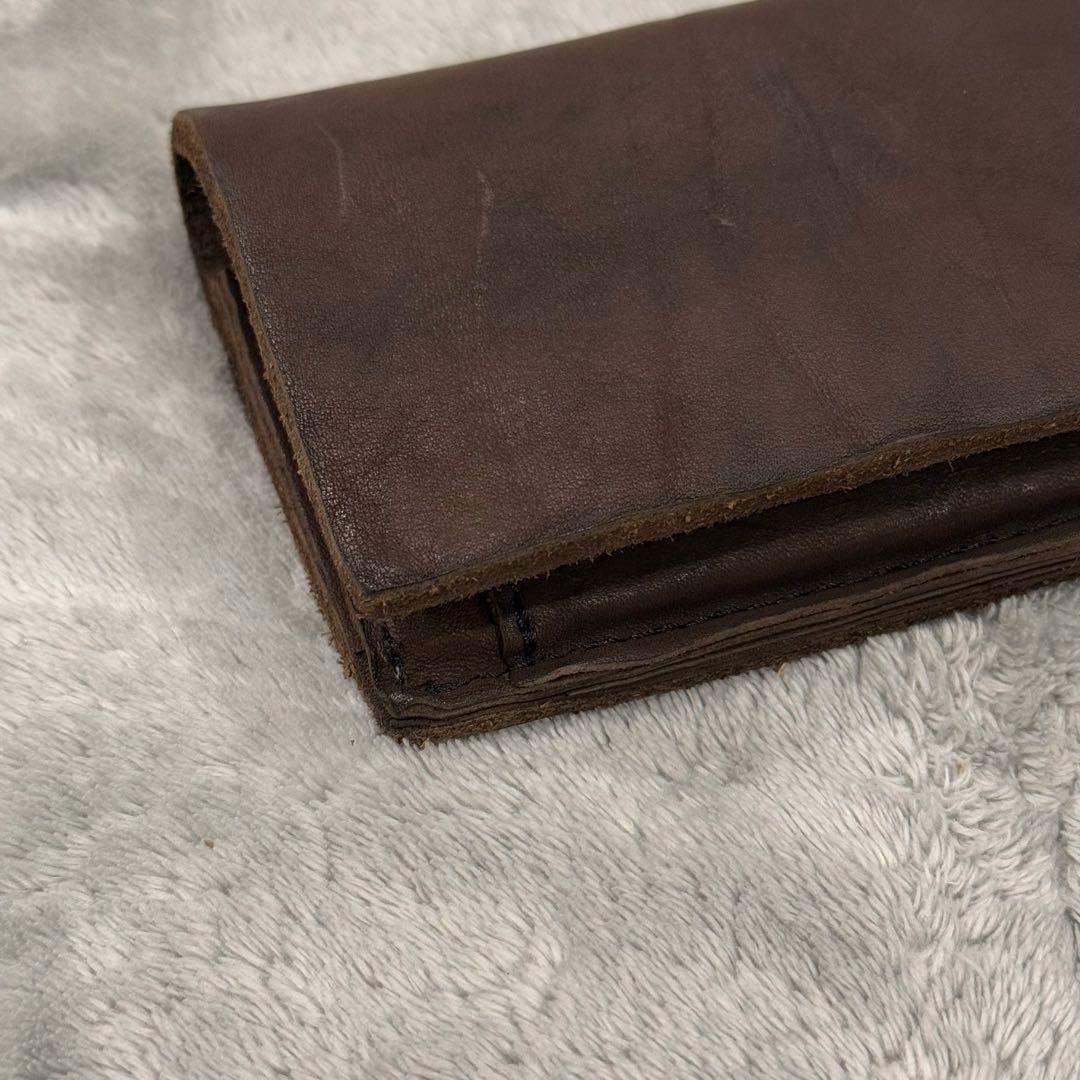 ⭐️未使用級⭐️　イサムカタヤマ　バックラッシュ　二つ折り財布　ブラウン　レザー