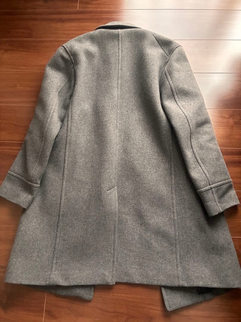 SCYE BASICS　 ウールカシミヤステンカラーコート グレー