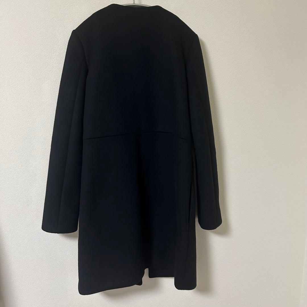 【美品】YOKO CHAN ヨーコチャン 日本製 ノーカラーコート 38 M