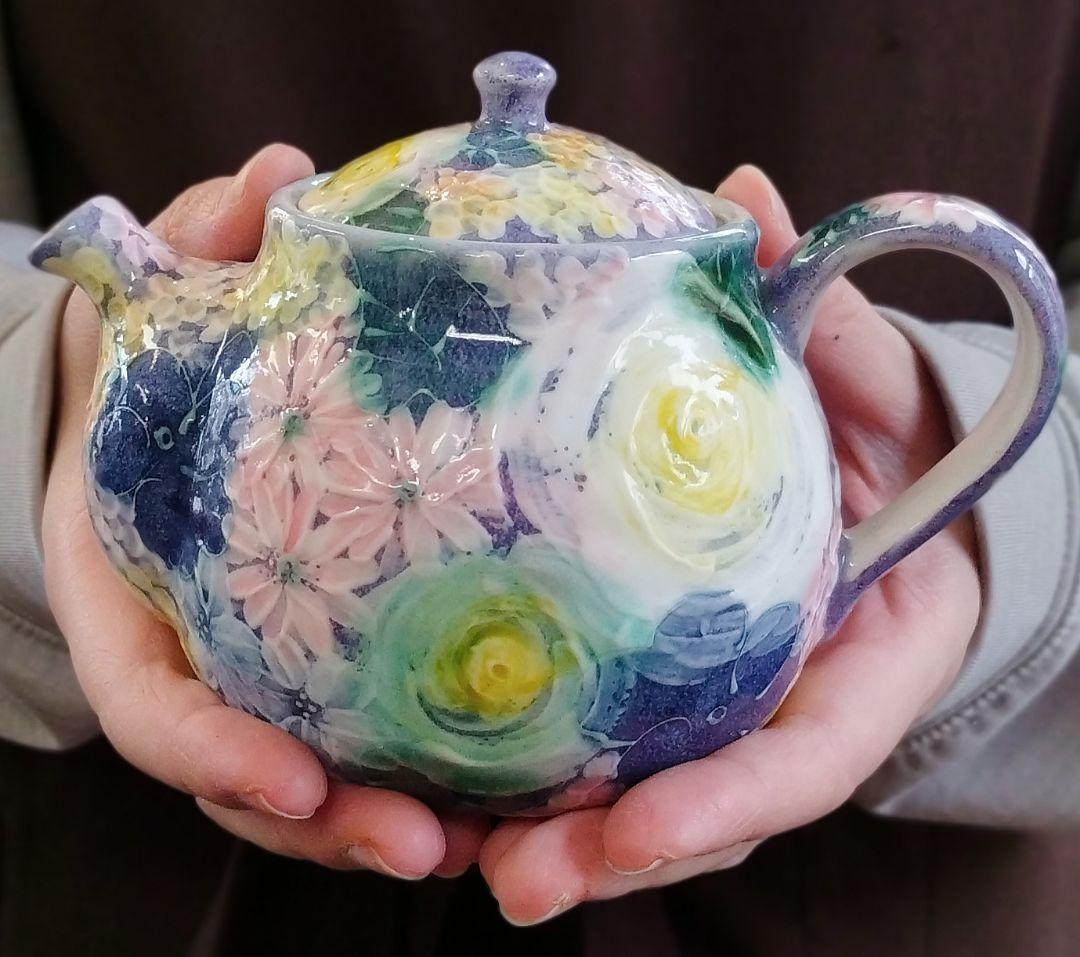 【値下げ中】工房ゆずりは　紫花化粧　プチポット　記念品　プレゼント