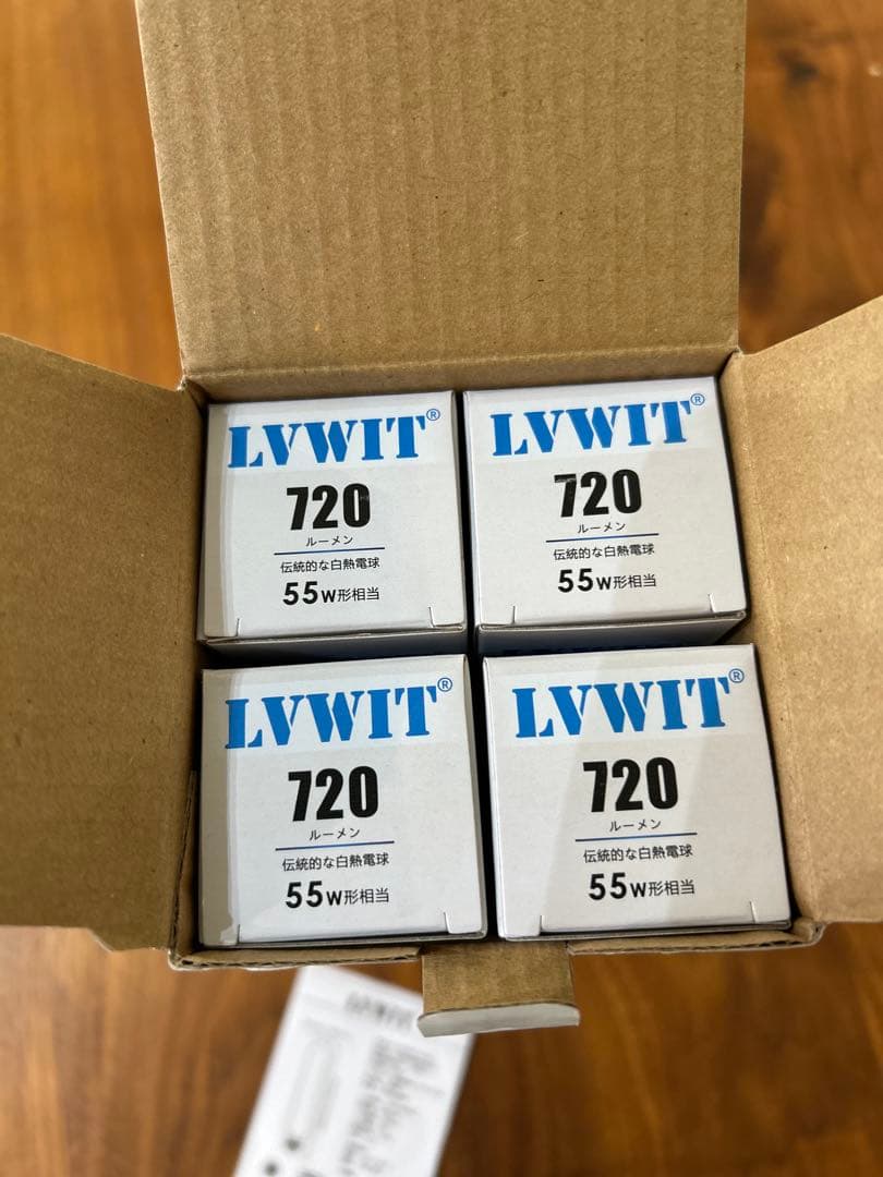 LVWIT LED電球 E26口金 720LM 6W 55W形相当 調光器非対応