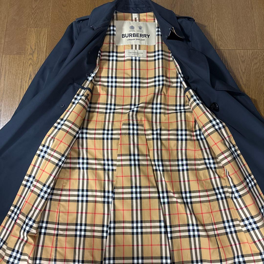 ⭐️【未使用】BURBERRYバーバリーケンジントントレンチコート 44 ネイビー