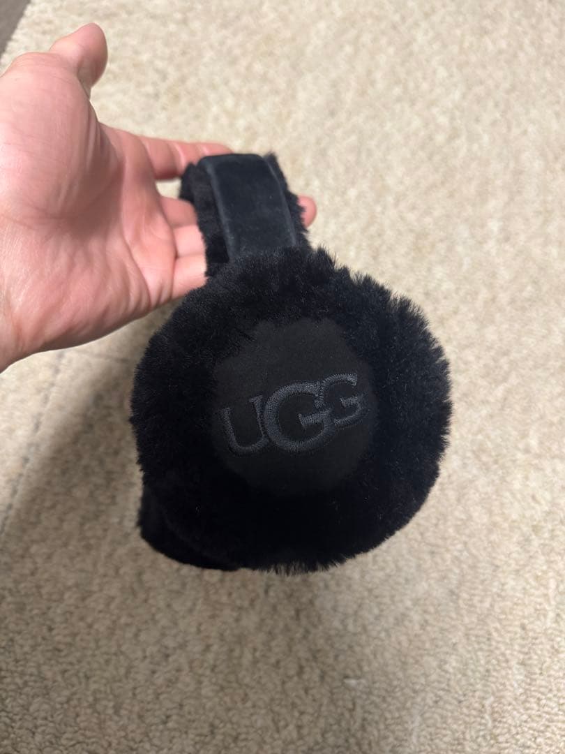 【美品】UGG シアリングイヤーマフ ブラック