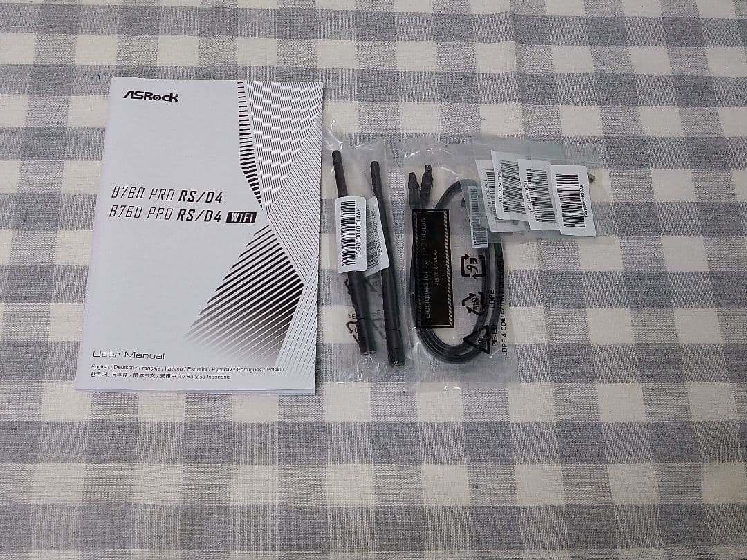 マザーボード ASRock B760 Pro RS/D4 WiFi
