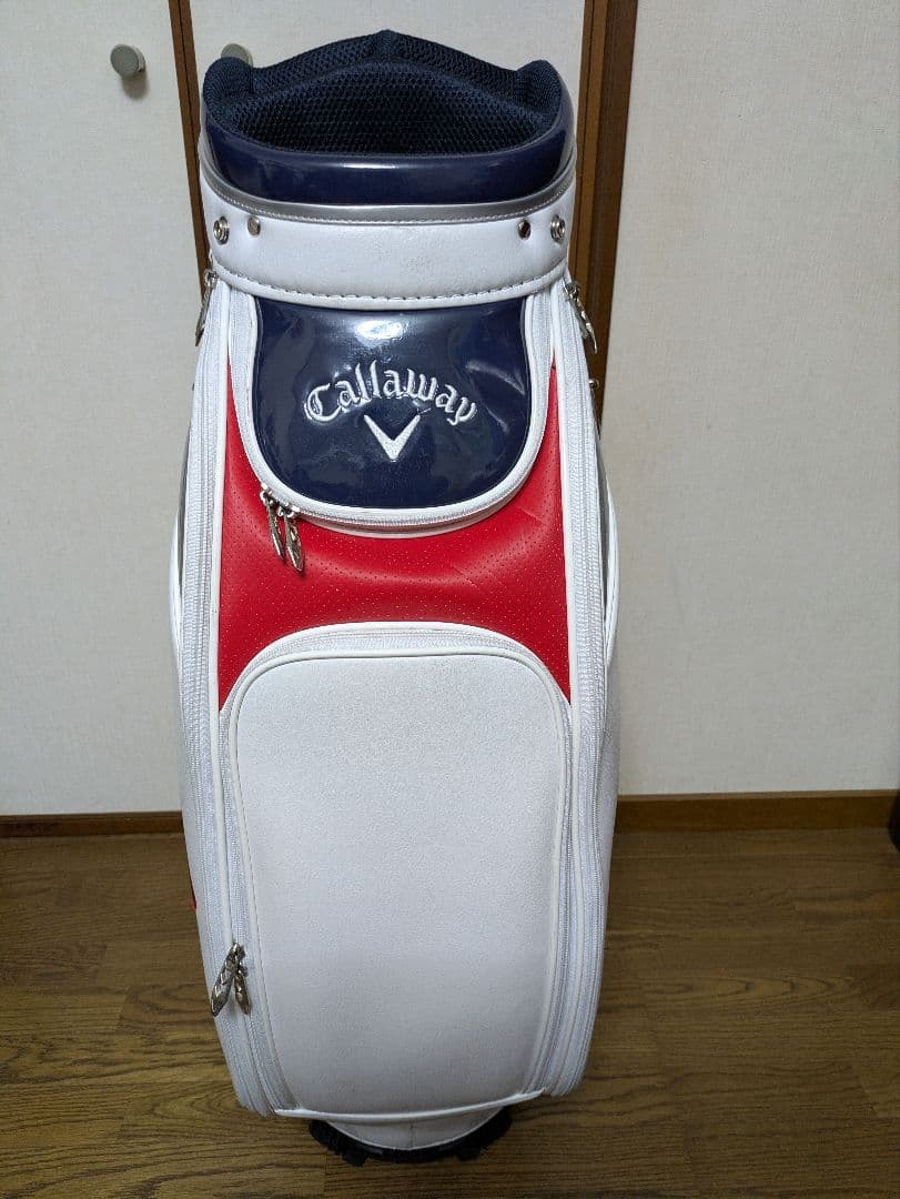 Callaway キャディバッグ ホワイト/レッド/ネイビー