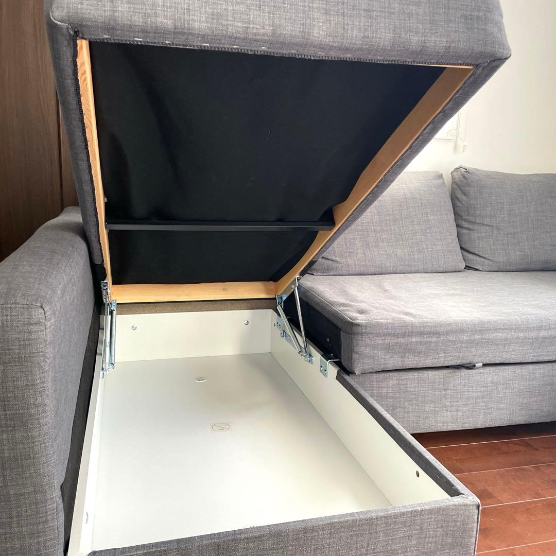 IKEA イケア　フリーヘーテン　ソファベッド　グレー