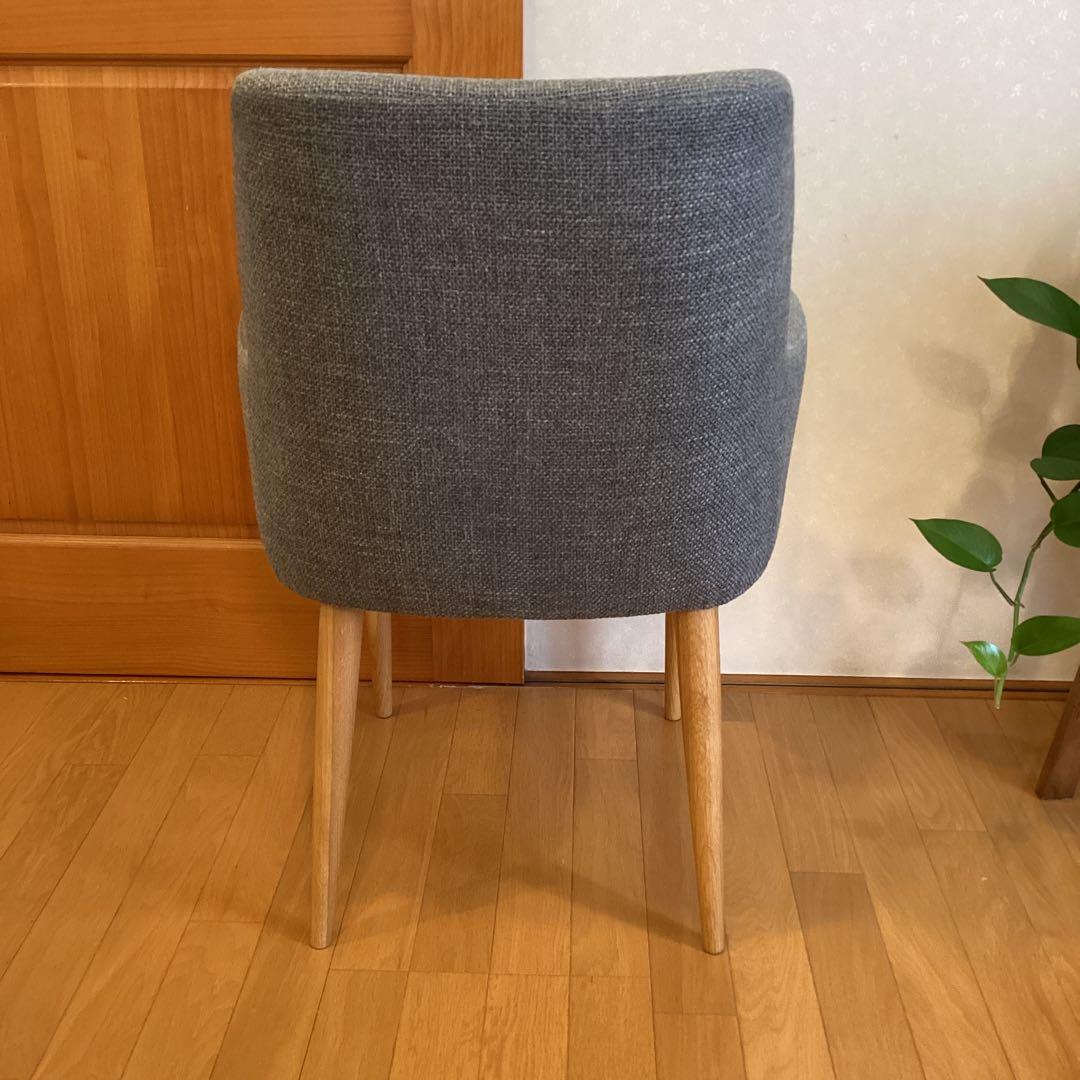 美品 IDEE リエーヴル アーム チェア グレー　無印良品