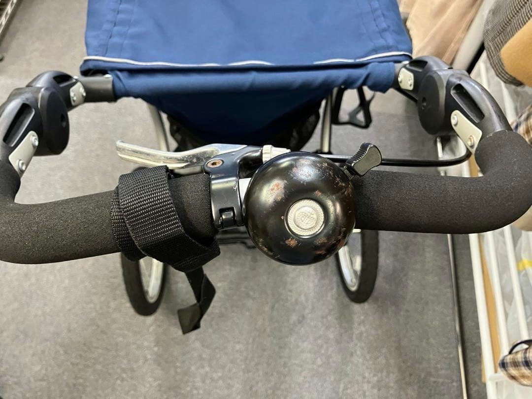 エアバギーラン ランニングベビーカー 折り畳み ドリンクホルダー ネイビー