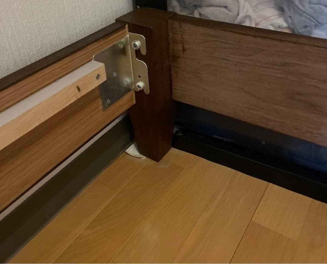 ACTUS アクタス　クイーンサイズ　ベッド　ウォールナット　天然オイル　使用品