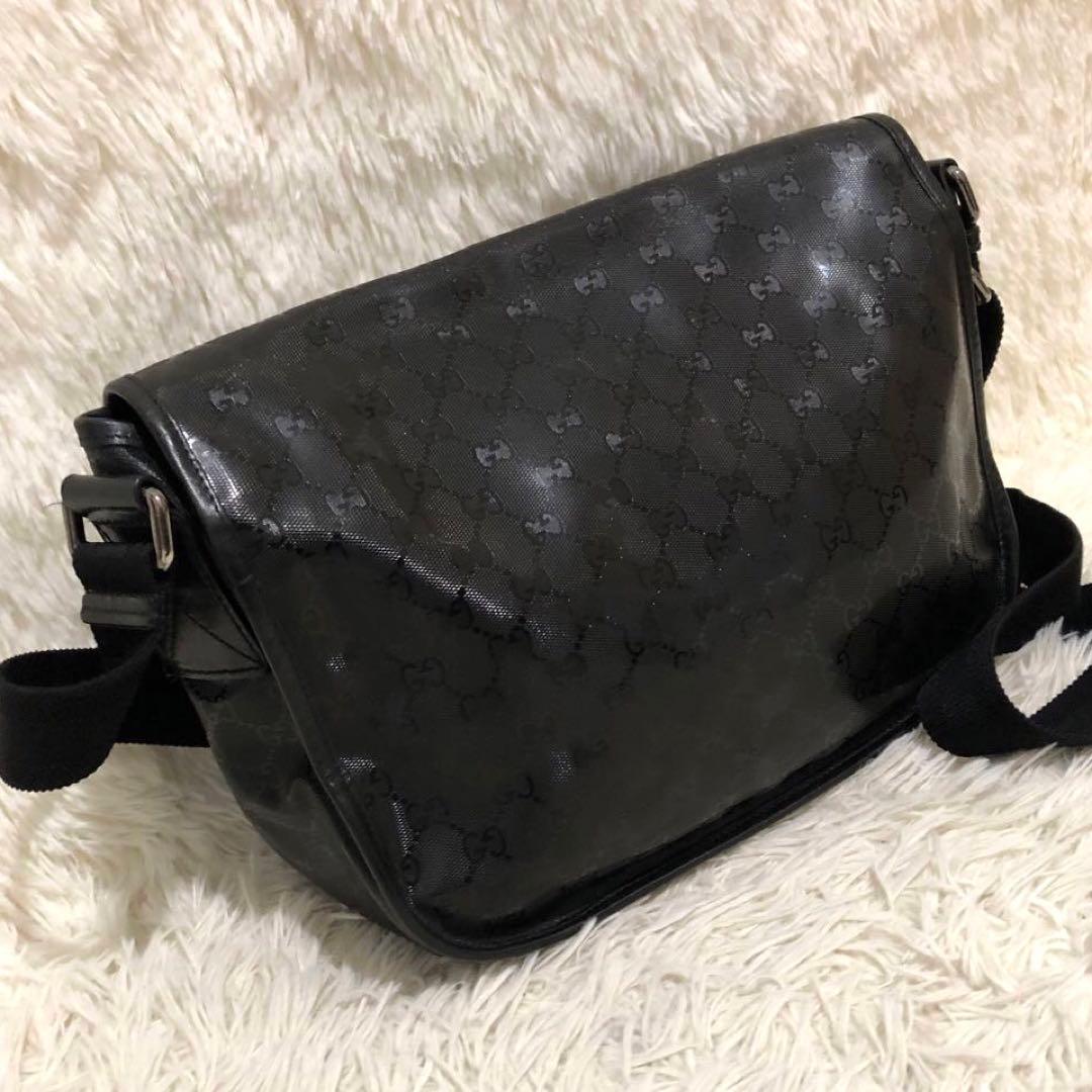 極美品✨グッチ GUCCI メッセンジャーバッグ ショルダーバッグ　ブラック