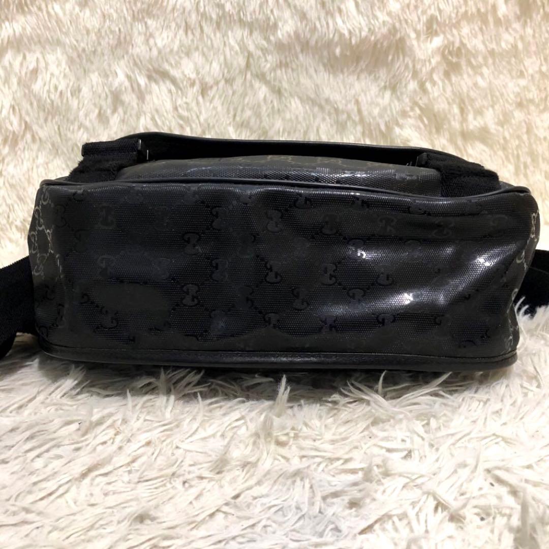 極美品✨グッチ GUCCI メッセンジャーバッグ ショルダーバッグ　ブラック