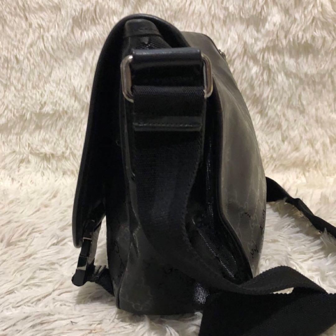 極美品✨グッチ GUCCI メッセンジャーバッグ ショルダーバッグ　ブラック