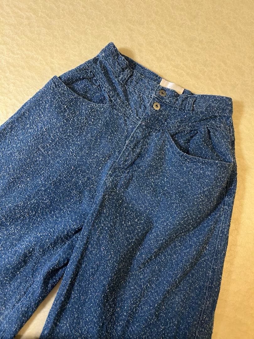 美品★ MEDI SCRATCH OVAL WIDE DENIM