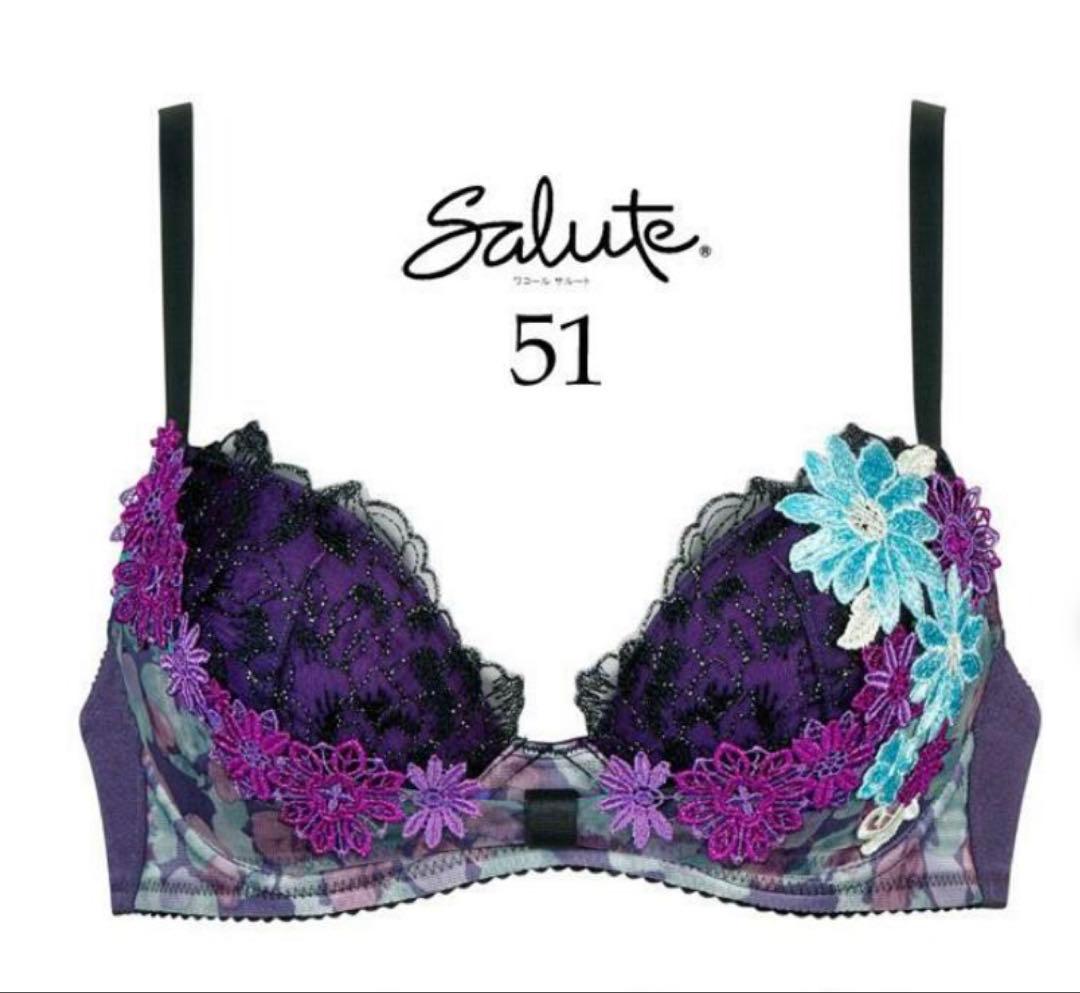サルート Wacoal Salute 51G リボンブラ ブラショーツF70-M