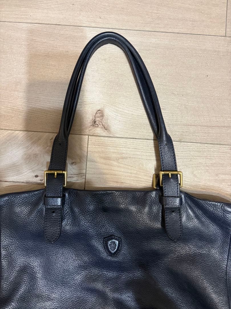 フェリージ　レザー トートバッグ ダークブルー