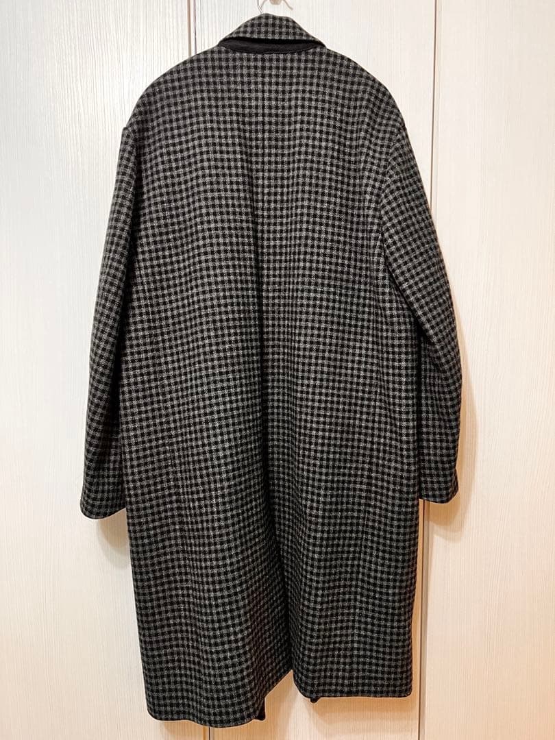 美品MACKINTOSH グレー系チェックロングコート