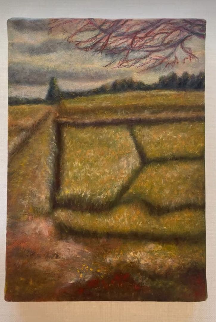 「小さな秋の風景画」※原画※真作※直筆サイン入り※額無し