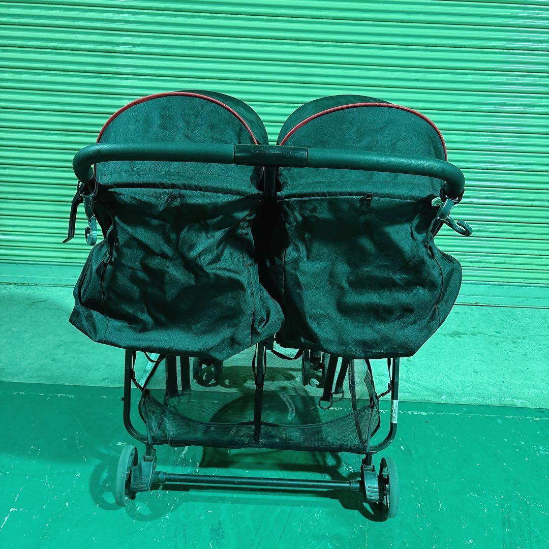 ココロン　ツイン　ベビーカー　２人乗り　横型二人乗り　収納あり　折りたたみ
