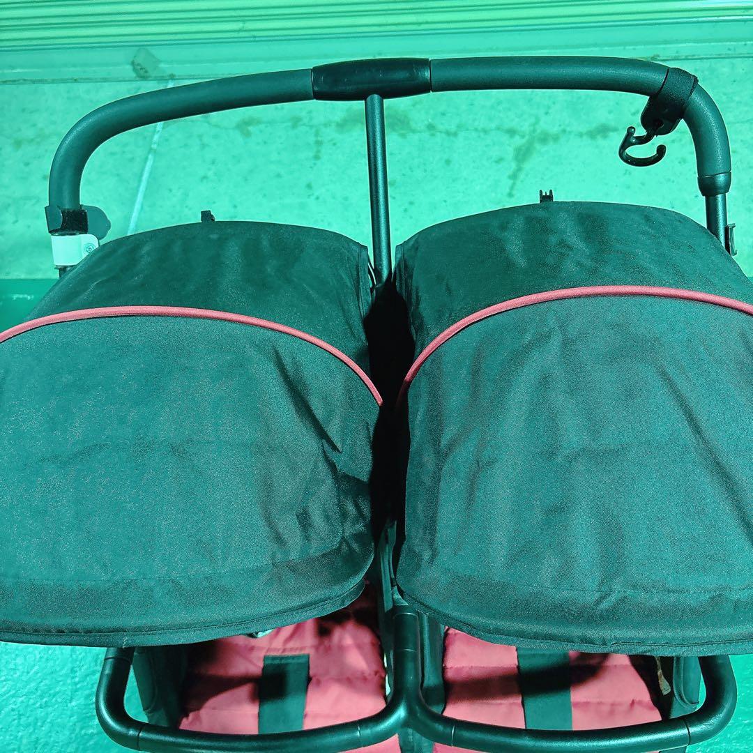ココロン　ツイン　ベビーカー　２人乗り　横型二人乗り　収納あり　折りたたみ