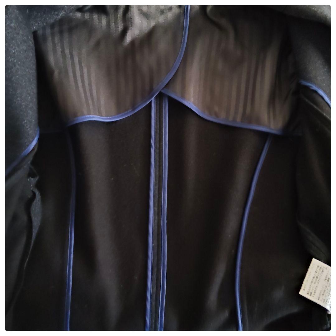 極美品♡ナラカミーチェ 黒系 暖かツィード風 ウール ストレッチパンツスーツ L