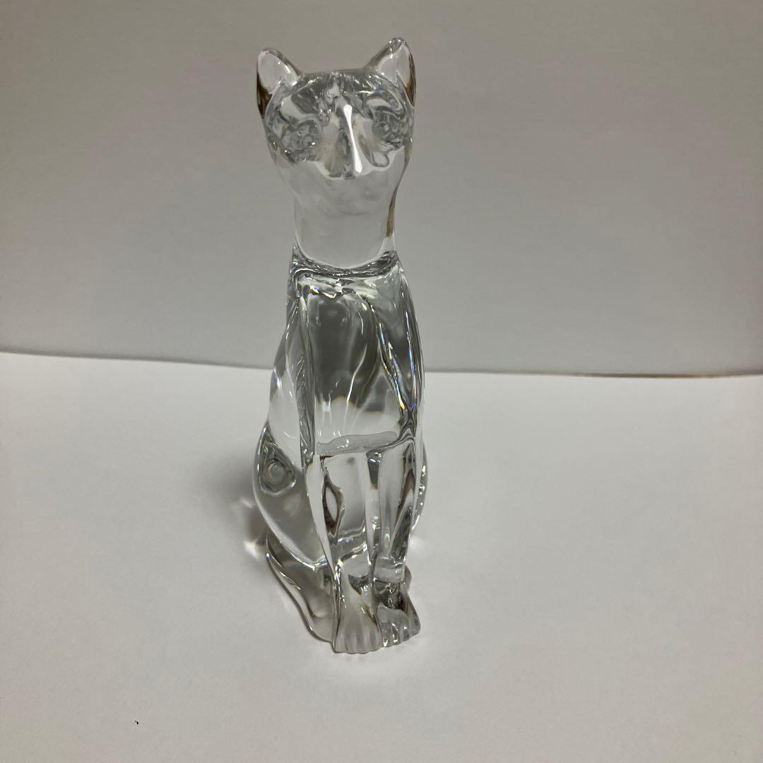 バカラ　エジプシャンキャット　フィギュリン　猫　クリスタル　置物