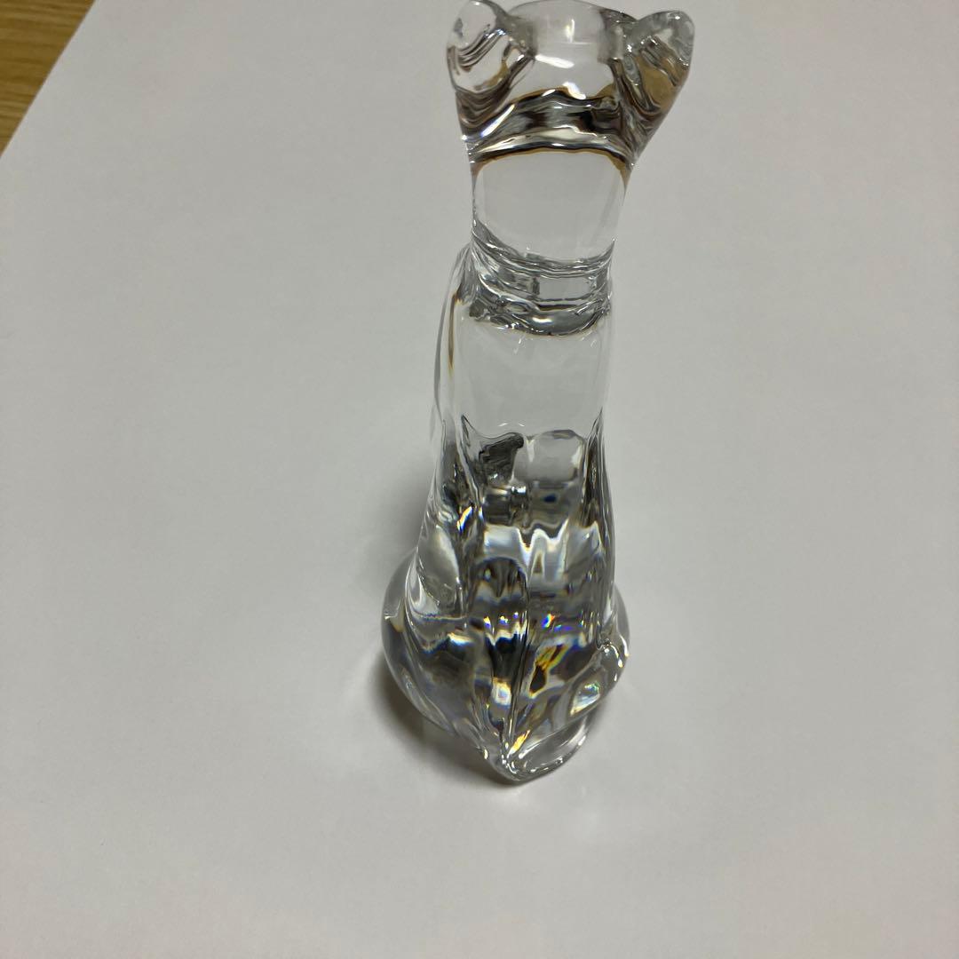 バカラ　エジプシャンキャット　フィギュリン　猫　クリスタル　置物