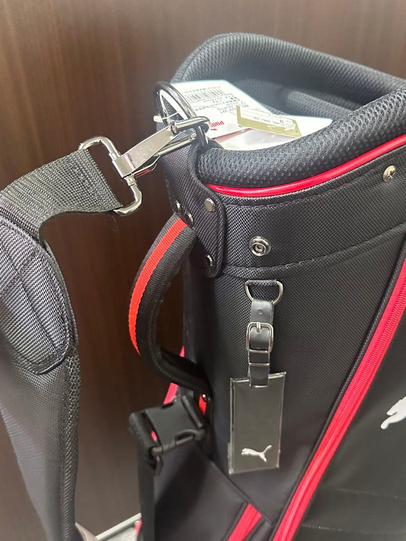 新品未使用！PUMA ゴルフバッグ 9インチ ブラック/レッド