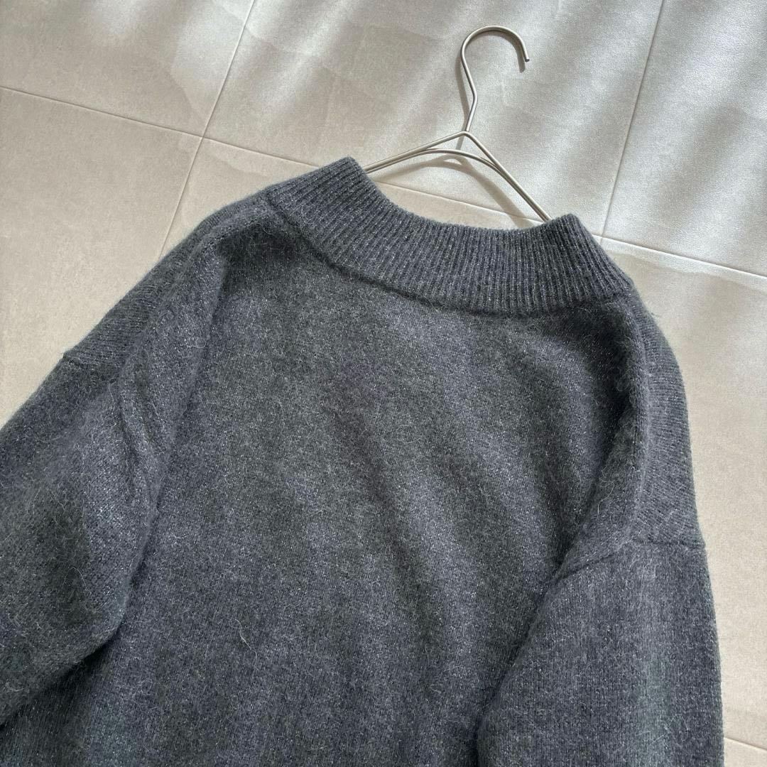 24AW 美品 BEARDSLEY♡アルパカ ウール ラメ Vネック ニット F