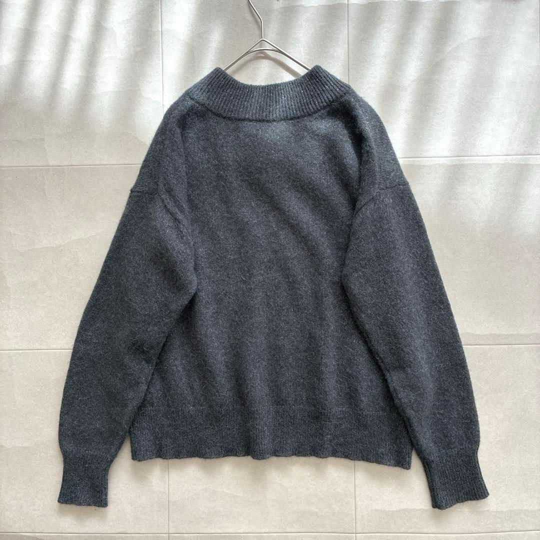 24AW 美品 BEARDSLEY♡アルパカ ウール ラメ Vネック ニット F
