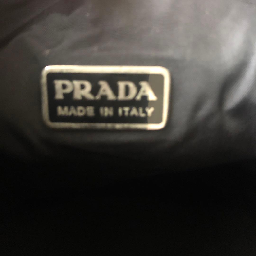 PRADA プラダ　黒色 巾着型ポーチ　バック　ポーチ　巾着