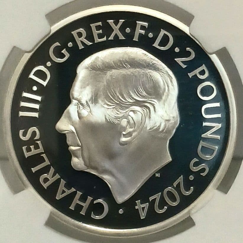 2024 ブリタニア 2ポンド プルーフ銀貨 NGC PF69UCFR