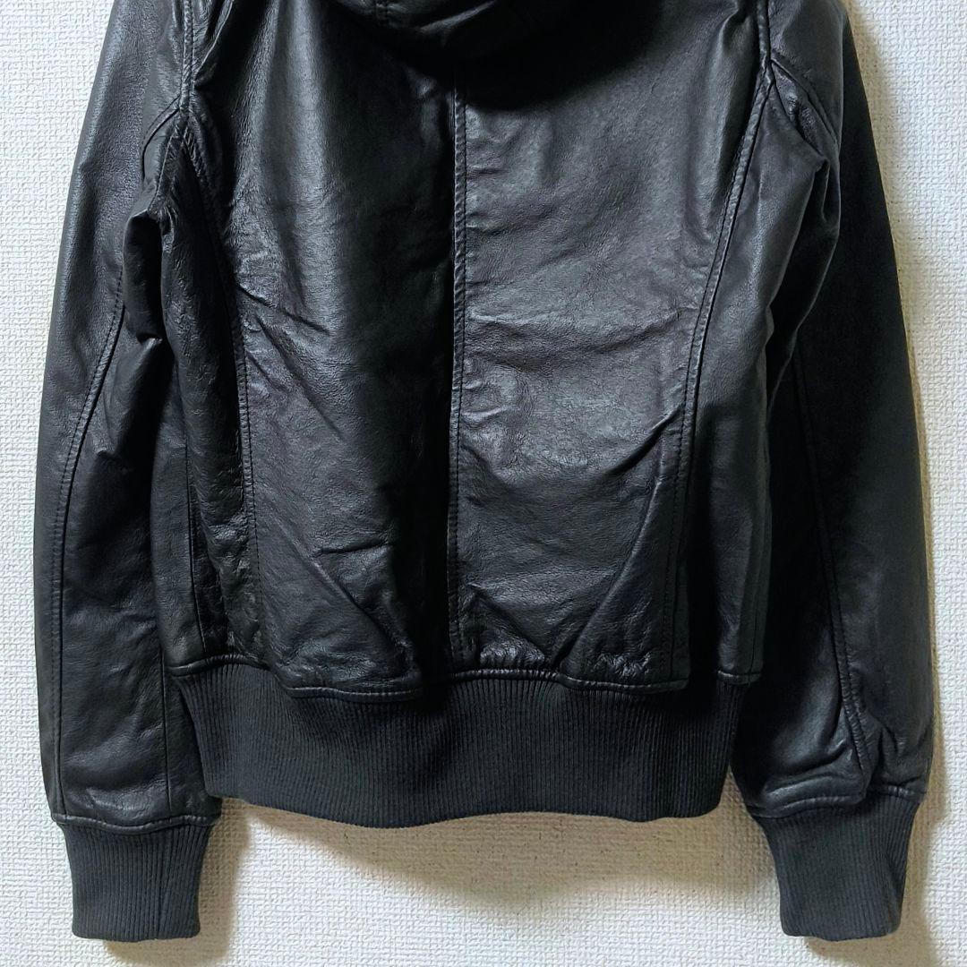 ヒステリックグラマー レザージャケット フーディ
