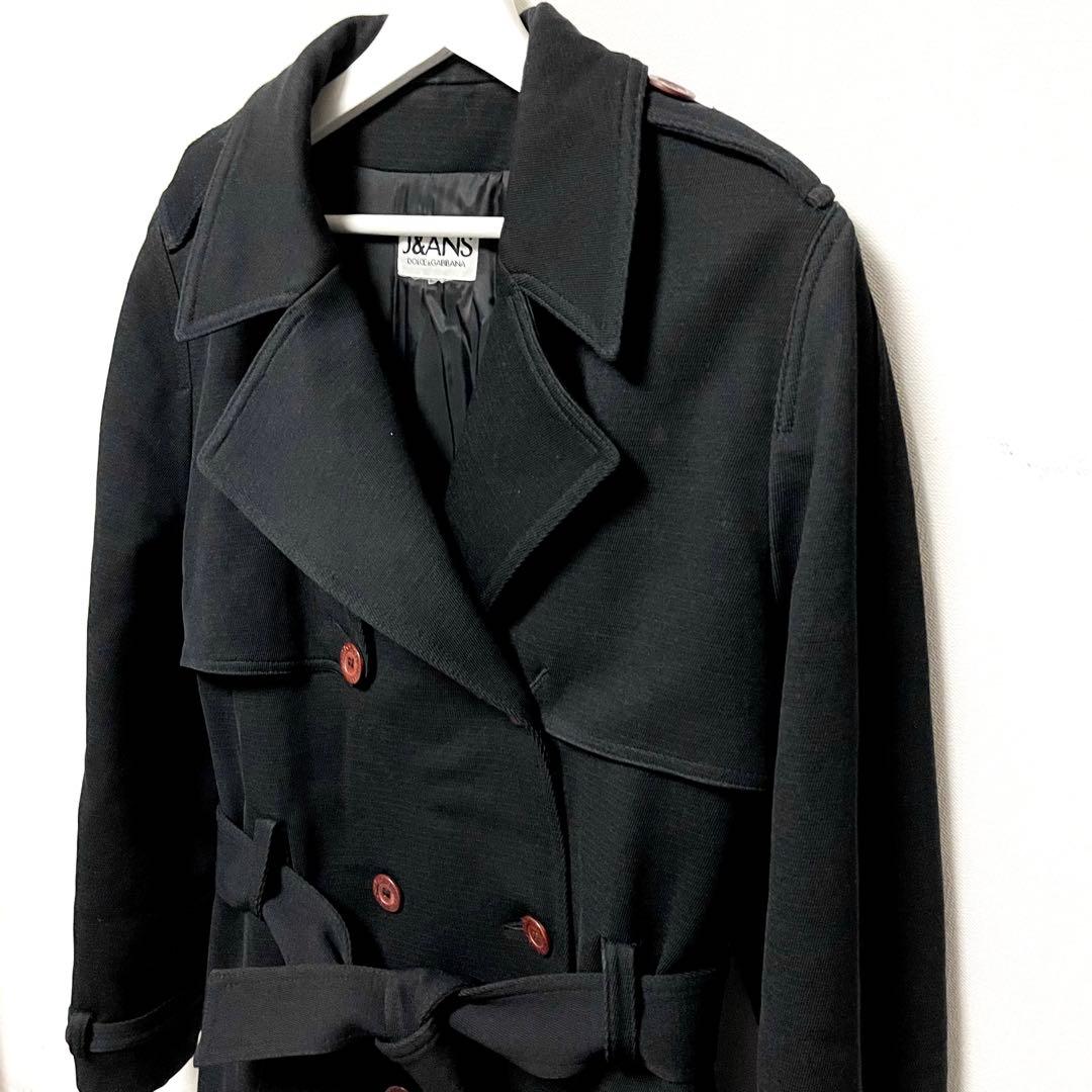 DOLCE＆GABBANA トレンチコート　黒