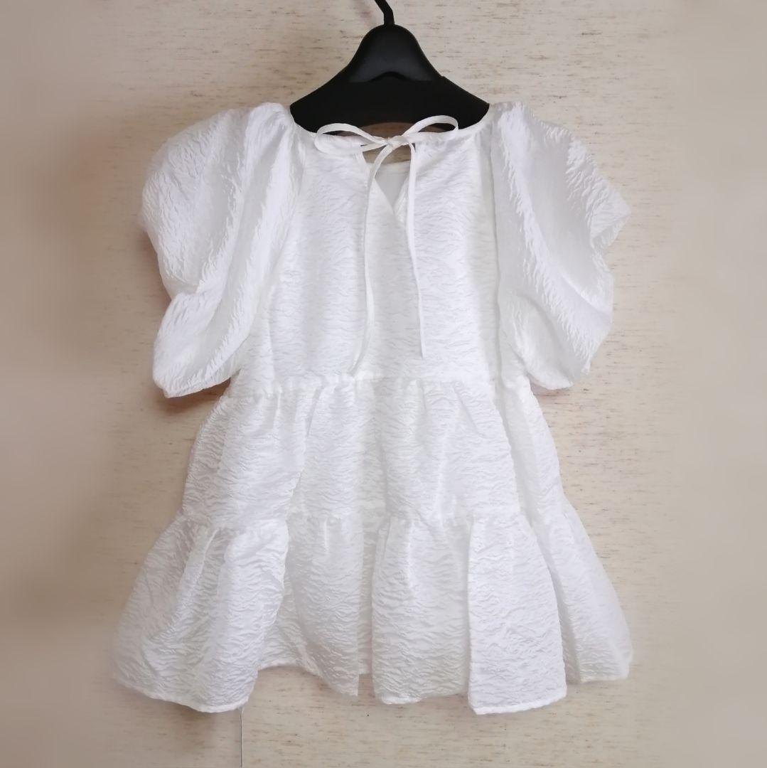 fitmore フィットモア saayaコラボ ジャガードティアードトップス