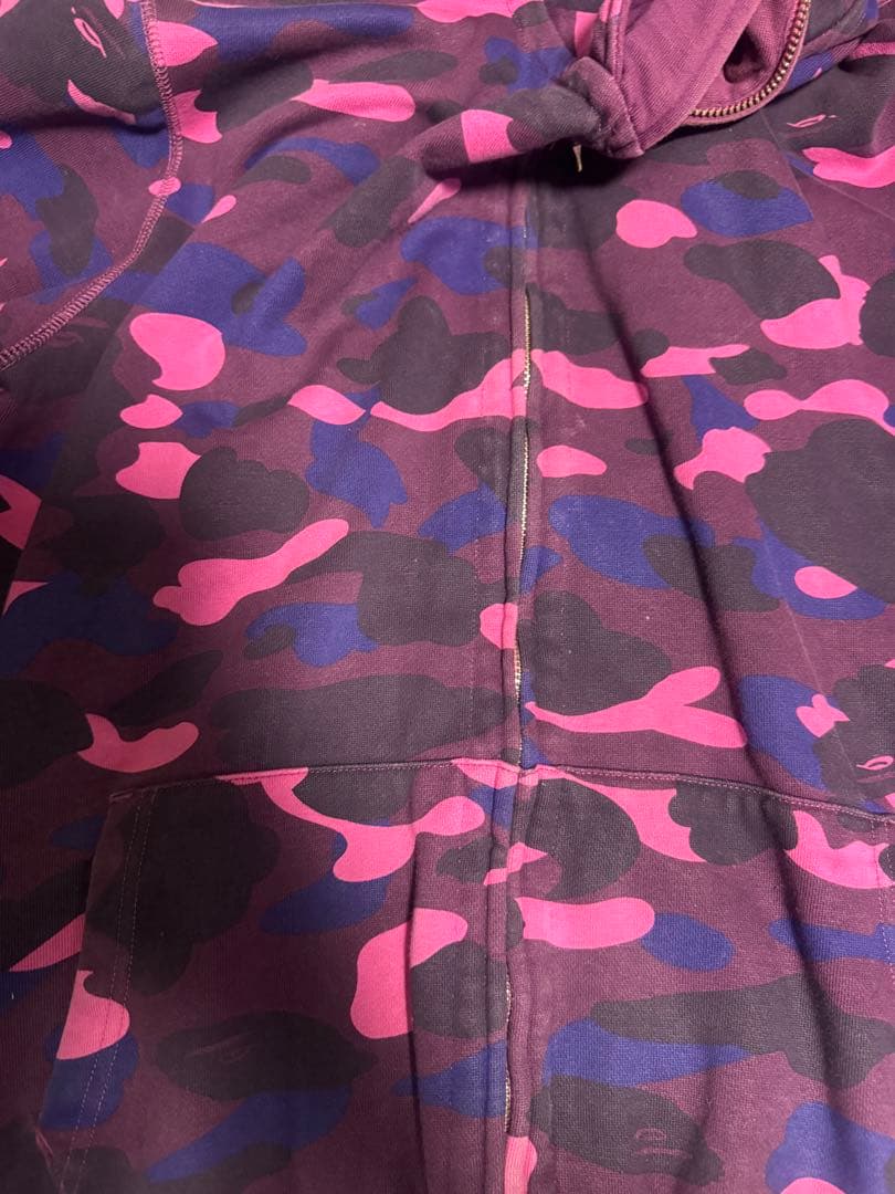 A Bathing Ape WGM パーカー 紫迷彩