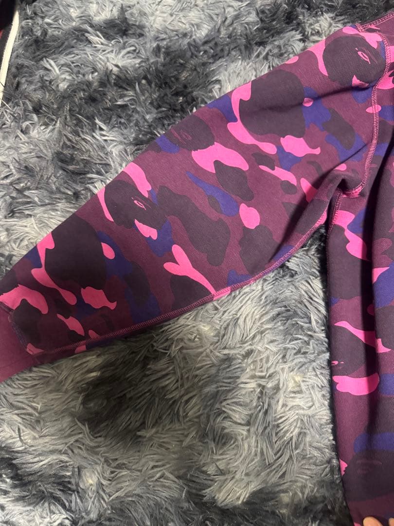 A Bathing Ape WGM パーカー 紫迷彩